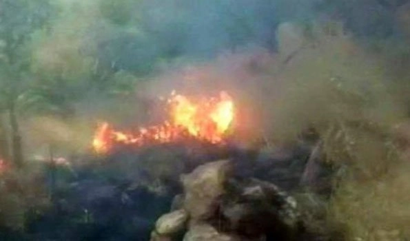 Ukraine crews extinguish forest fires in exclusion zone