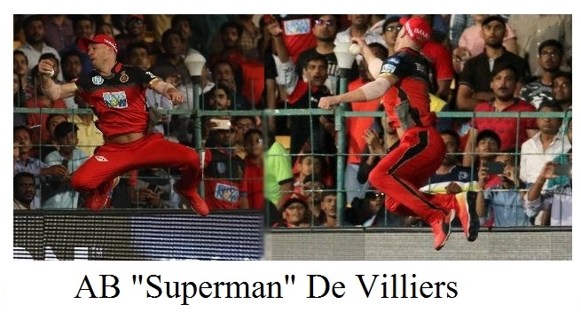 OMG AB de Villiers defies gravity by taking a stunner (watch)