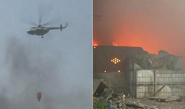 IAF chopper, 90 fire vehicles deployed to bring Delhi fire under control
