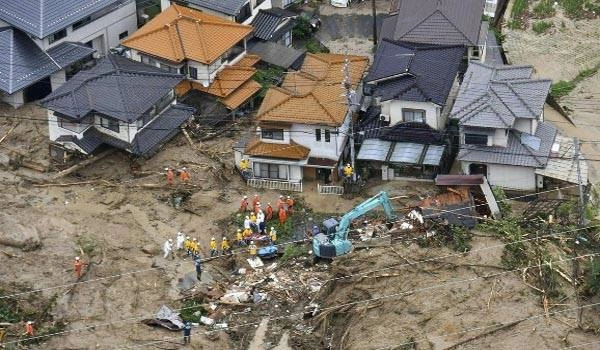 At least 60 killed in floods and landslides in Japan