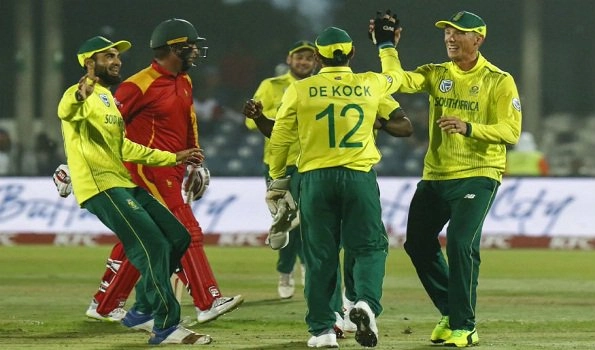 South Africa win by 34 runs against Zimbabwe in first T-20
