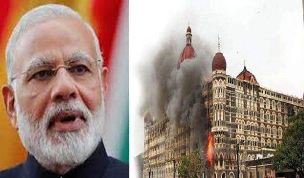PM Modi pays tributes to martyrs of 26/11 terror attacks in Mumbai