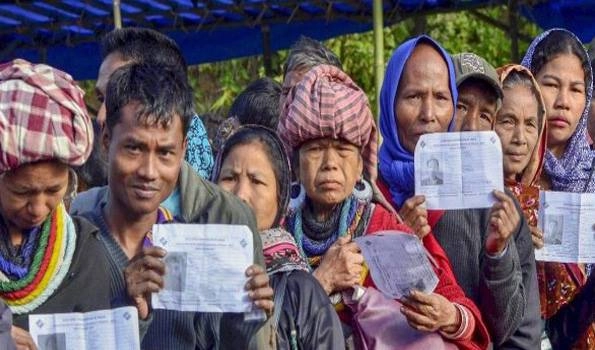 Almost Identical voting pc in Madhya Pradesh and Mizoram