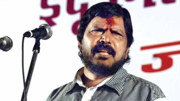 Man tries to slap Union minister Ramdas Athawale, detained (Video)