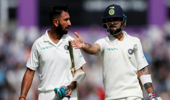 Melbourne Test: Pujara and Kohli powers India to 443/7d