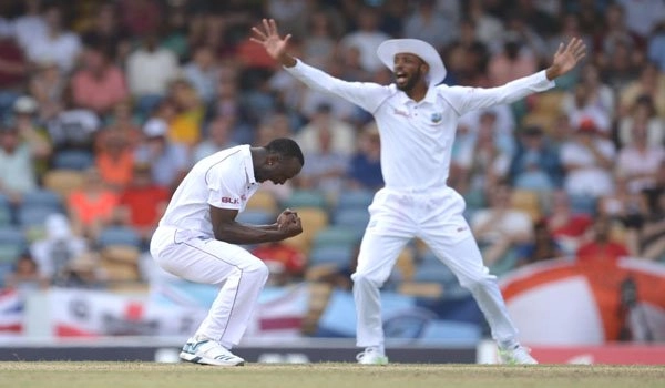 Number one test team England all out for 77 runs by Caribbean bowlers