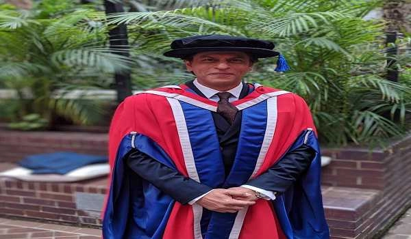 SRK felicitated with honorary doctorate by University of Law, London