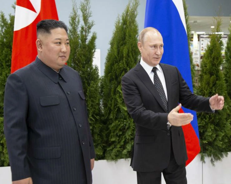 Kim Jong Un and Vladimir Putin hold first summit