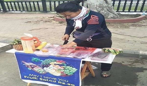 Taekwondo player, Diana sells fruit salads to meet expenses
