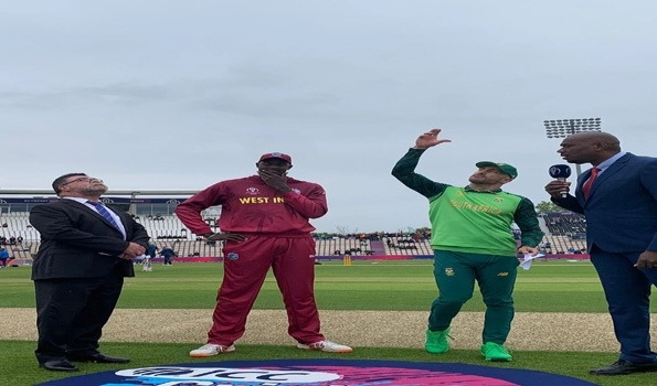 South Africa's clash against West Indies washed out in Southampton