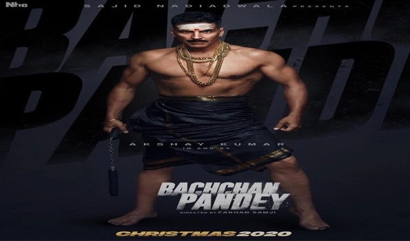 Akshay Kumar reveals first look of his upcoming film 'Bachchan Pandey'