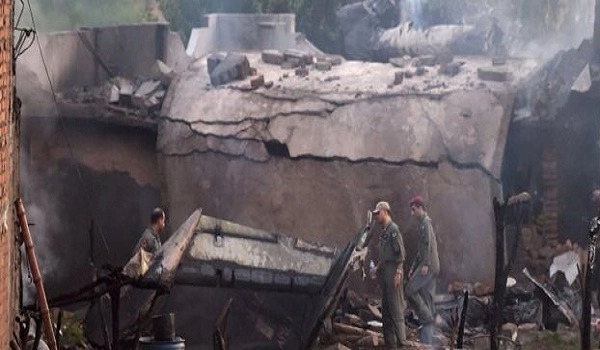Pak Army aircraft crashes into residential area killing 18