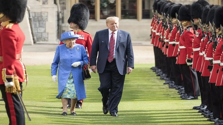 Donald Trump ruined my lawn, complains Queen Elizabeth