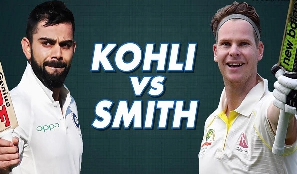 Kohli 34 points behind Smith in latest ICC Test Rankings