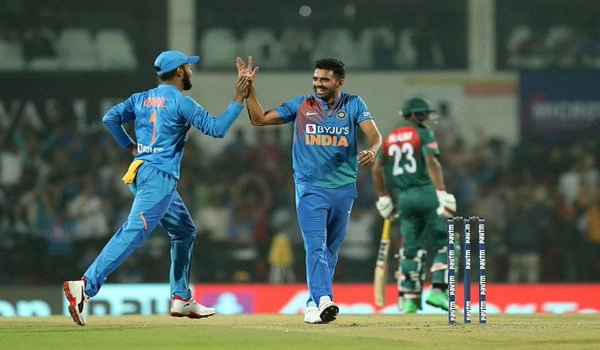 Navdeep Saini replaces injured Deepak Chahar for 3rd ODI vs Windies