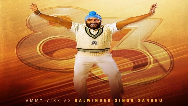Ammy Virk as Balwinder Singh Sandhu in the latest poster of 83