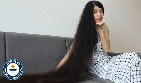 Her 6 ft 2.8 inch long tresses have defeated an Argentinian teen