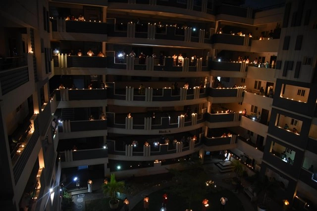 Millions across India light lamps in solidarity amid coronavirus lockdown