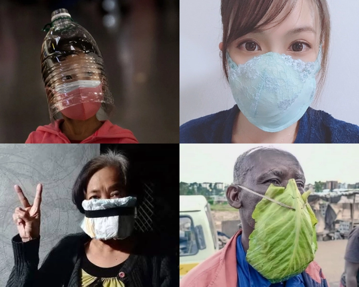 Homemade face masks get creative amid global shortage
