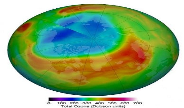 Record-size ozone hole over Arctic now healed and closed