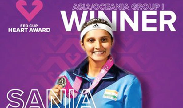 Sania Mirza becomes first Indian to win Fed Cup Heart Award