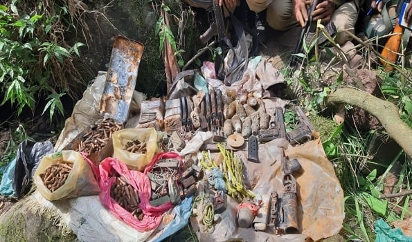 Cache of arms, ammunition recovered from hideout in Rajouri