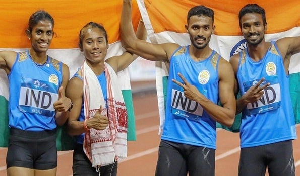India's Silver medal upgraded to Gold in mixed relay 2018 Asian Games