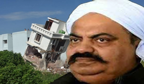 Bad day for Mafia Dons of UP, Mukhtar Ansari's 2 buildings demolished,properties of Atiq Ahmed seized