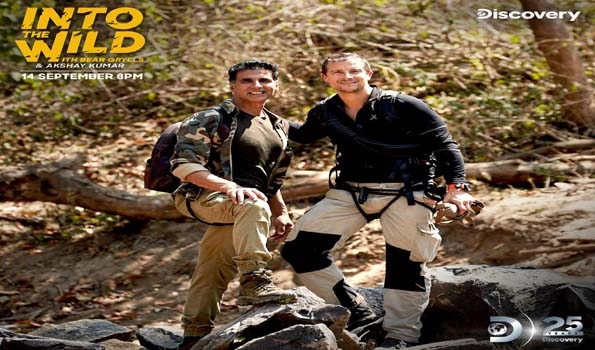 Discovery's 'Into The Wild with Bear Grylls & Akshay Kumar' creates history
