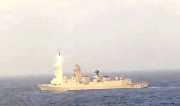 Supersonic cruise missile BrahMos successfully test fired from INS Chennai