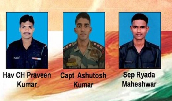 3 militants killed, 4 Soldier martyred during CASO in Machil woods