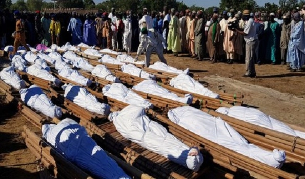 Massacre in Nigeria leaves at least 110 civilians dead