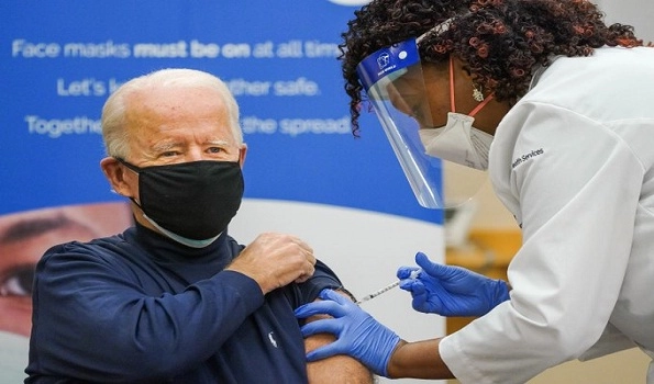 US President-elect Joe Biden receives Covid vaccine live on TV