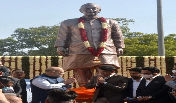 Amit Shah unveils Arun Jaitley’s statue at Delhi’s Feroz Shah Kotla ground