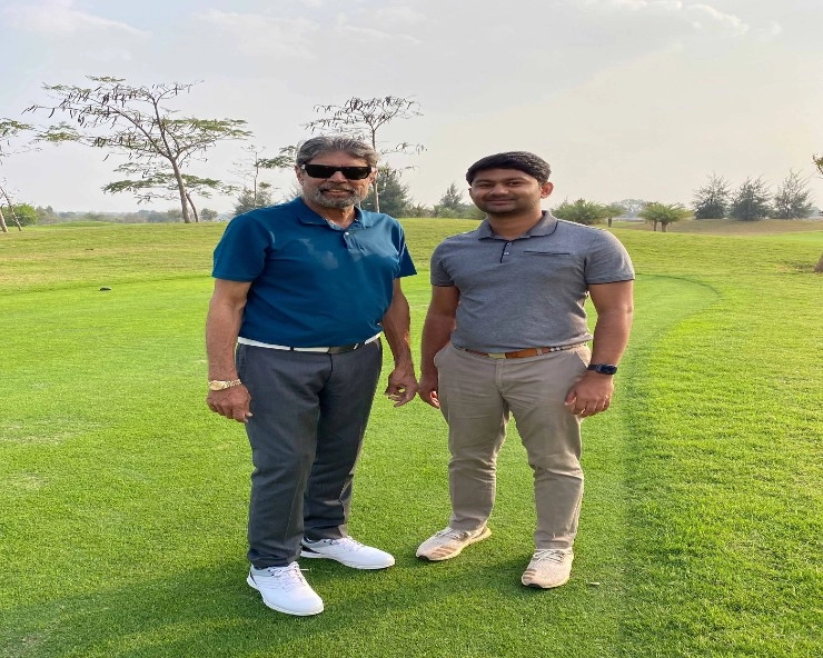 Kapil Dev tees off at Haldi Golf County in Hyderabad