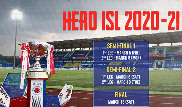 Hero ISL 2020-21 playoff dates announced; Fatorda to host final on Mar 13