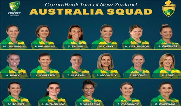 Australia announce women squad for New Zealand tour