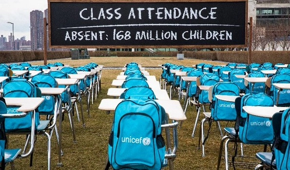 Over 168 million children globally without school for almost a year due to lockdowns