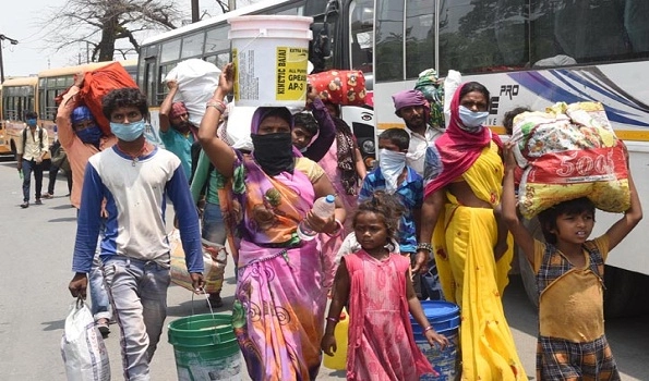 Nagpur’s fresh lockdown triggers migrant workers’ exodus again