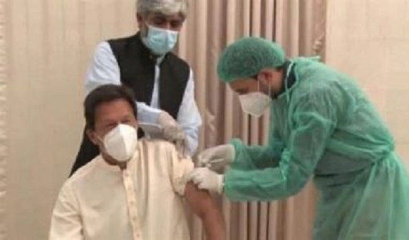 Pakistan PM Imran Khan receives first dose of COVID vaccine