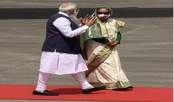PM Modi reaches Bangladesh in first overseas visit since COVID-19 outbreak