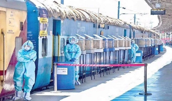 Nearly 64,000 COVID care beds in train coaches provided across country: Railways
