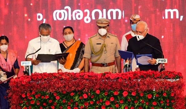 Pinarayi Vijayan sworn-in as Kerala CM for second time