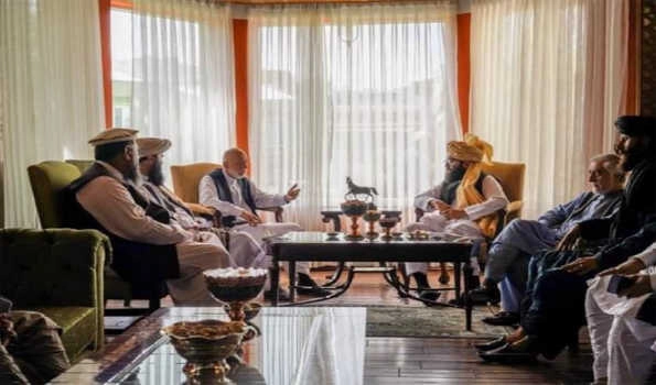 Former Afghan President Hamid Karzai meets senior Taliban leader in Kabul