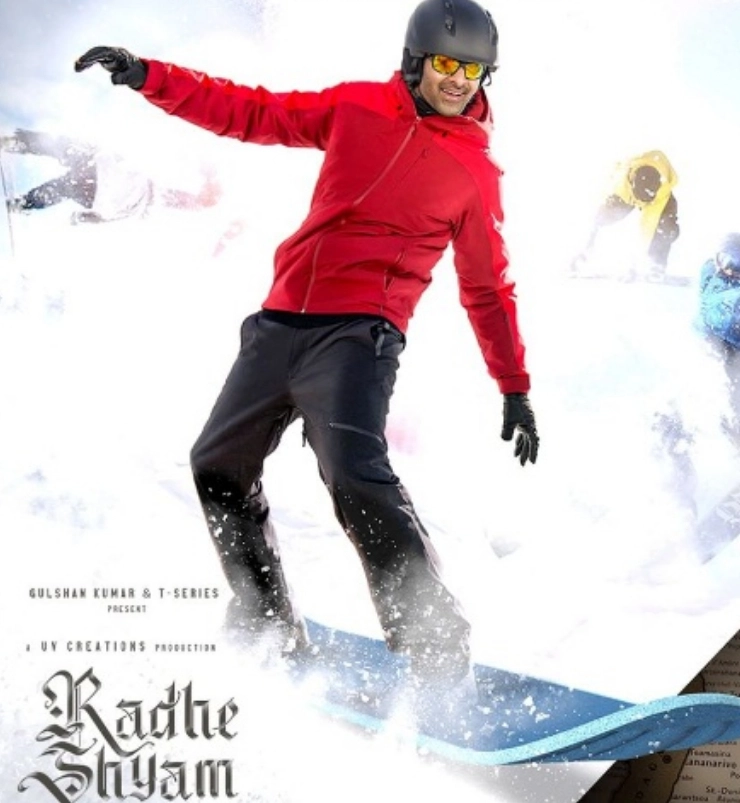Prabhas goes snowboarding in the poster of Radhe Shyam’s new song ‘Udd Ja Parindey’!