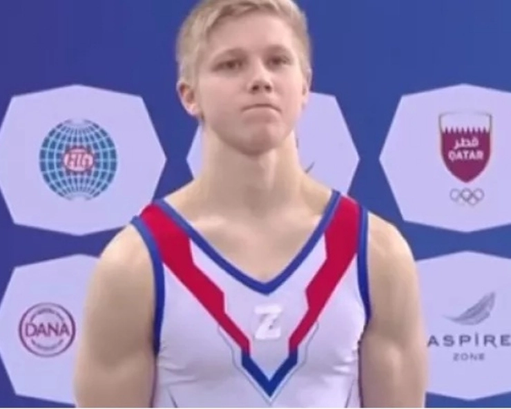 What is 'Z' symbol? Why Russian gymnast wearing the symbol on podium next to Ukrainian winner gets banned?