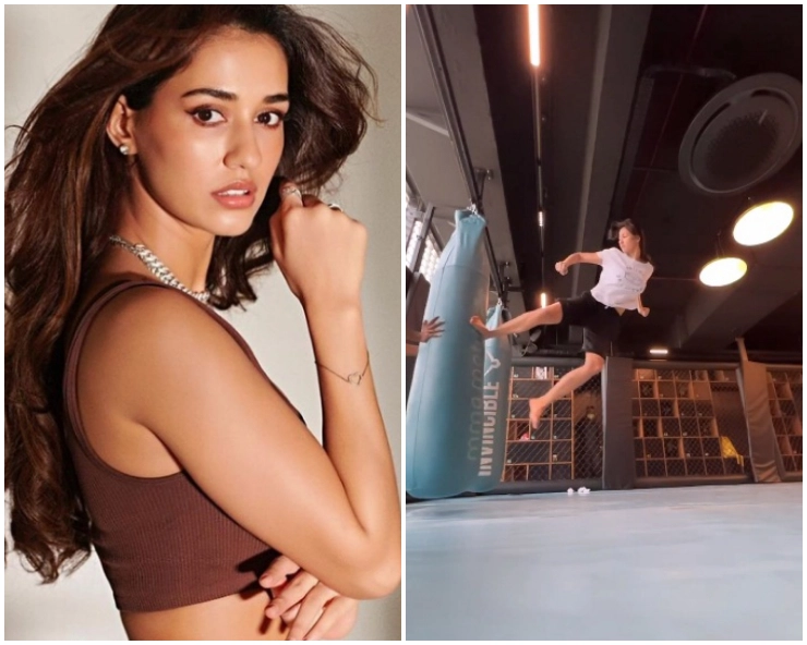 WATCH - Disha Patani brings her fitness goal to another level, accomplishes the trick of 'Triple kick'