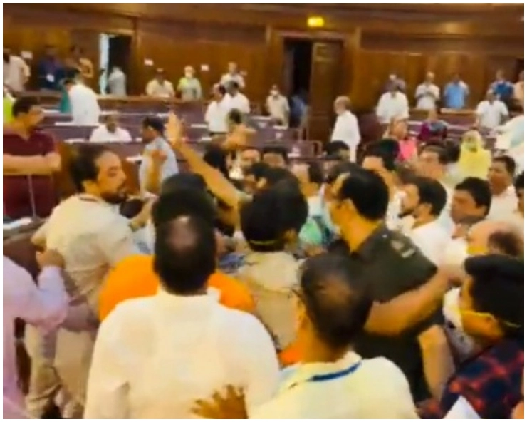 WATCH - BJP, Trinamool MLAs exchange blows in Bengal Assembly over Birbhum violence, 5 BJP MLAs including Suvendu Adhikari suspended