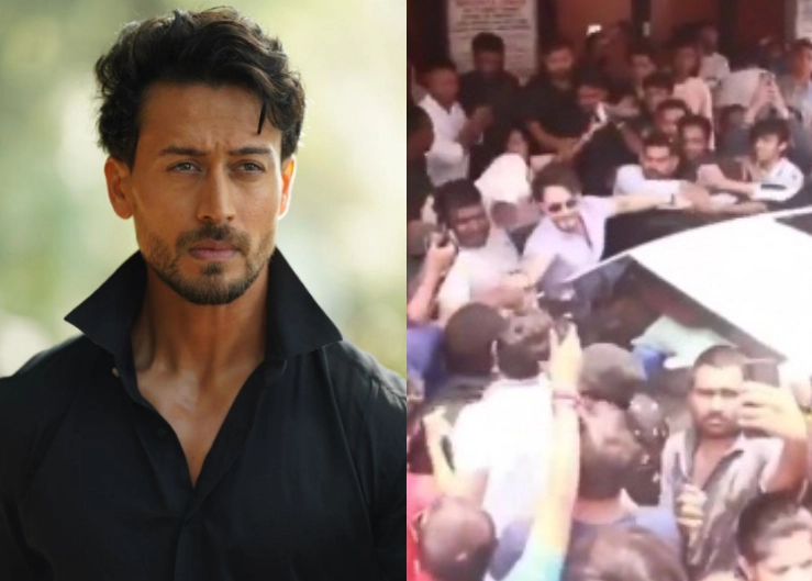 WATCH - Tiger Shroff gets mobbed by a sea of fans outside Gaiety Galaxy during Heropanti 2 song Whistle Baja 2.0 launch