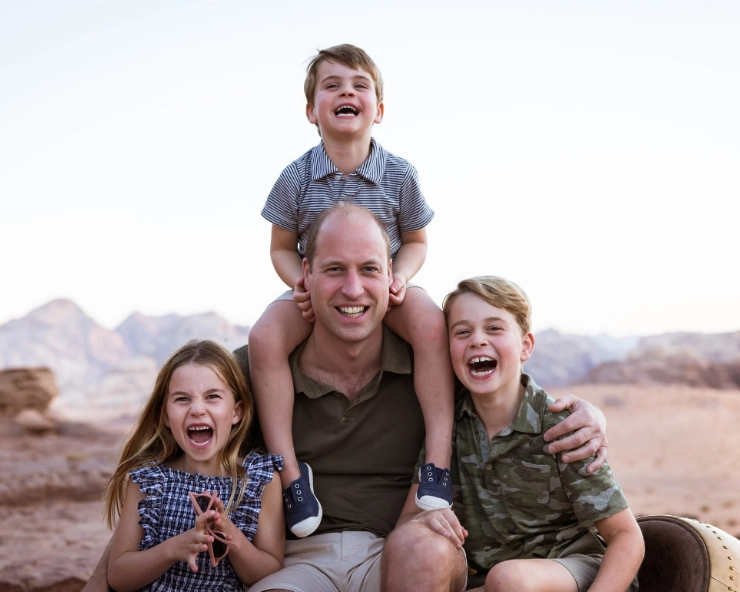 Prince William Father's Day photo with children Charlotte, George and Louis released